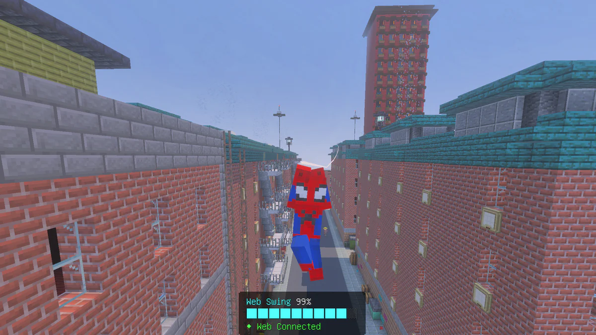 Swinging as Spider-Man