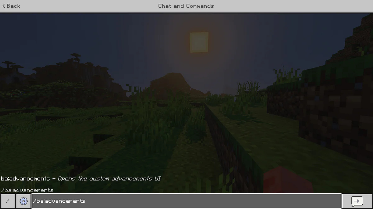 Advancements chat command