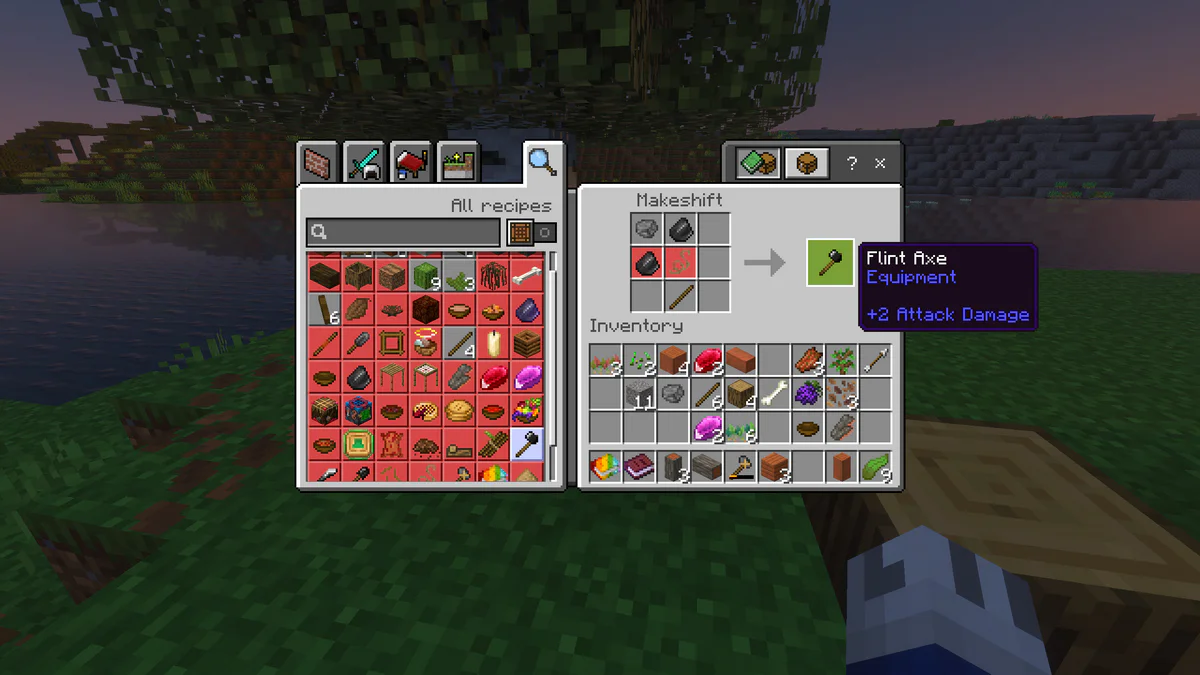 Flint Axe crafting