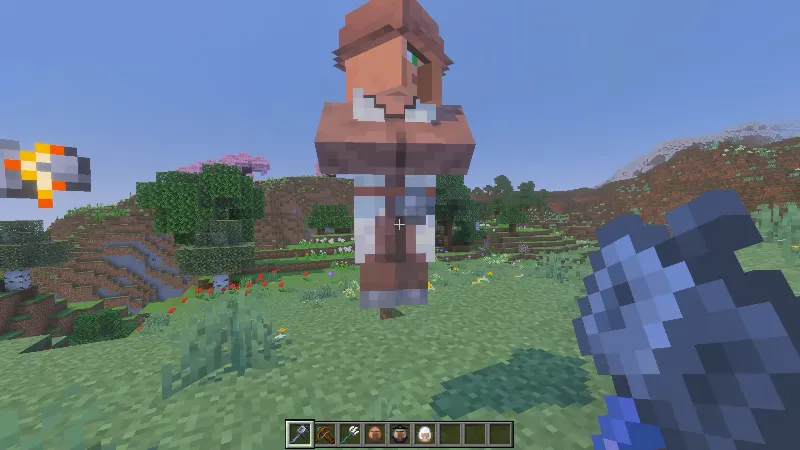 Villager mob body ragdoll physics